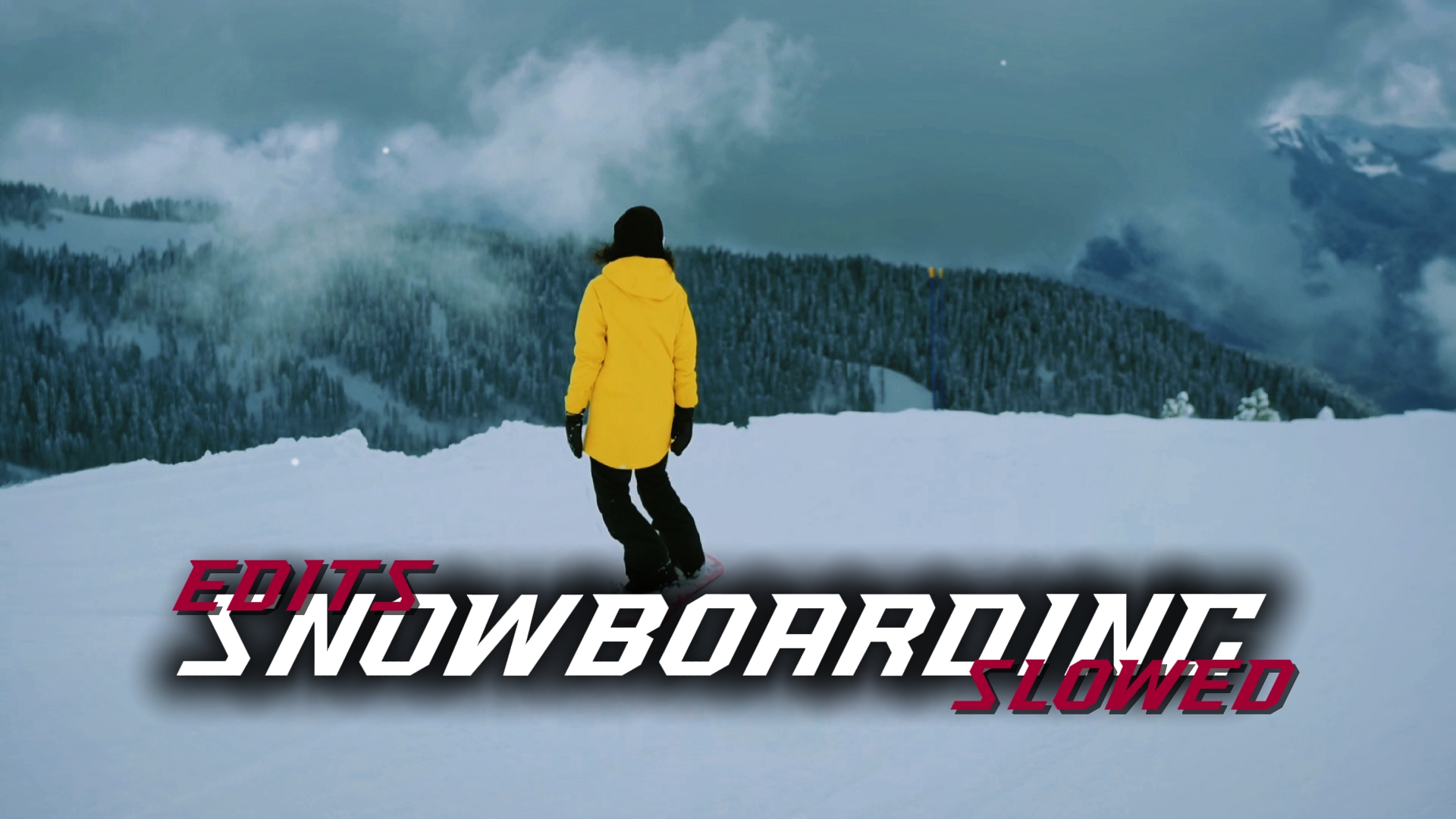 Snowboarding slowed