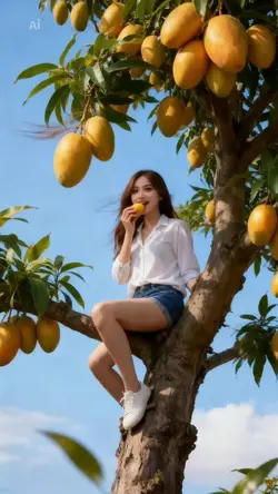 relax on mango tree 