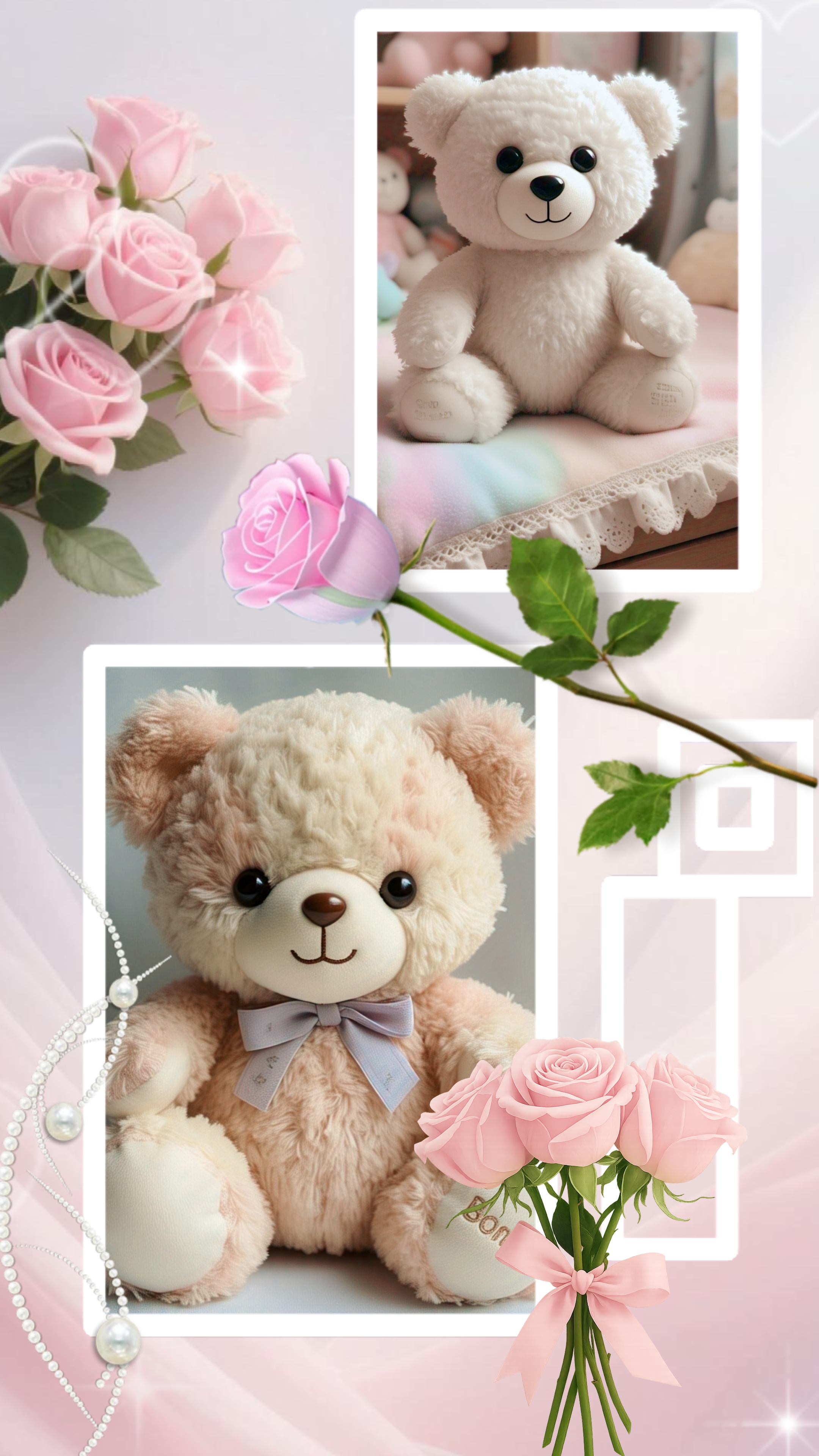 pink roses