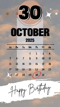 hbd 30 October 2025