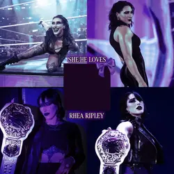 She 💜s Rhea Ripley  