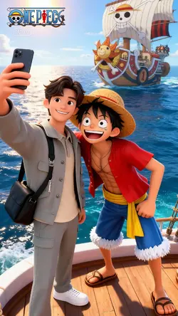 Selfie with luffy