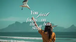 you just focus on...