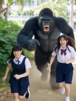 AIのせいで巨大ゴリラに襲われた🦍　