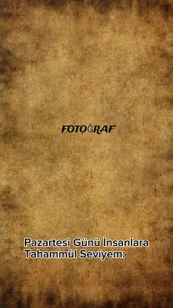 Tahammül Seviyem