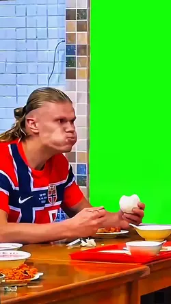 Haaland Eating