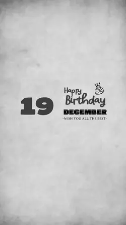 HBD 19 DECEMBER 2025