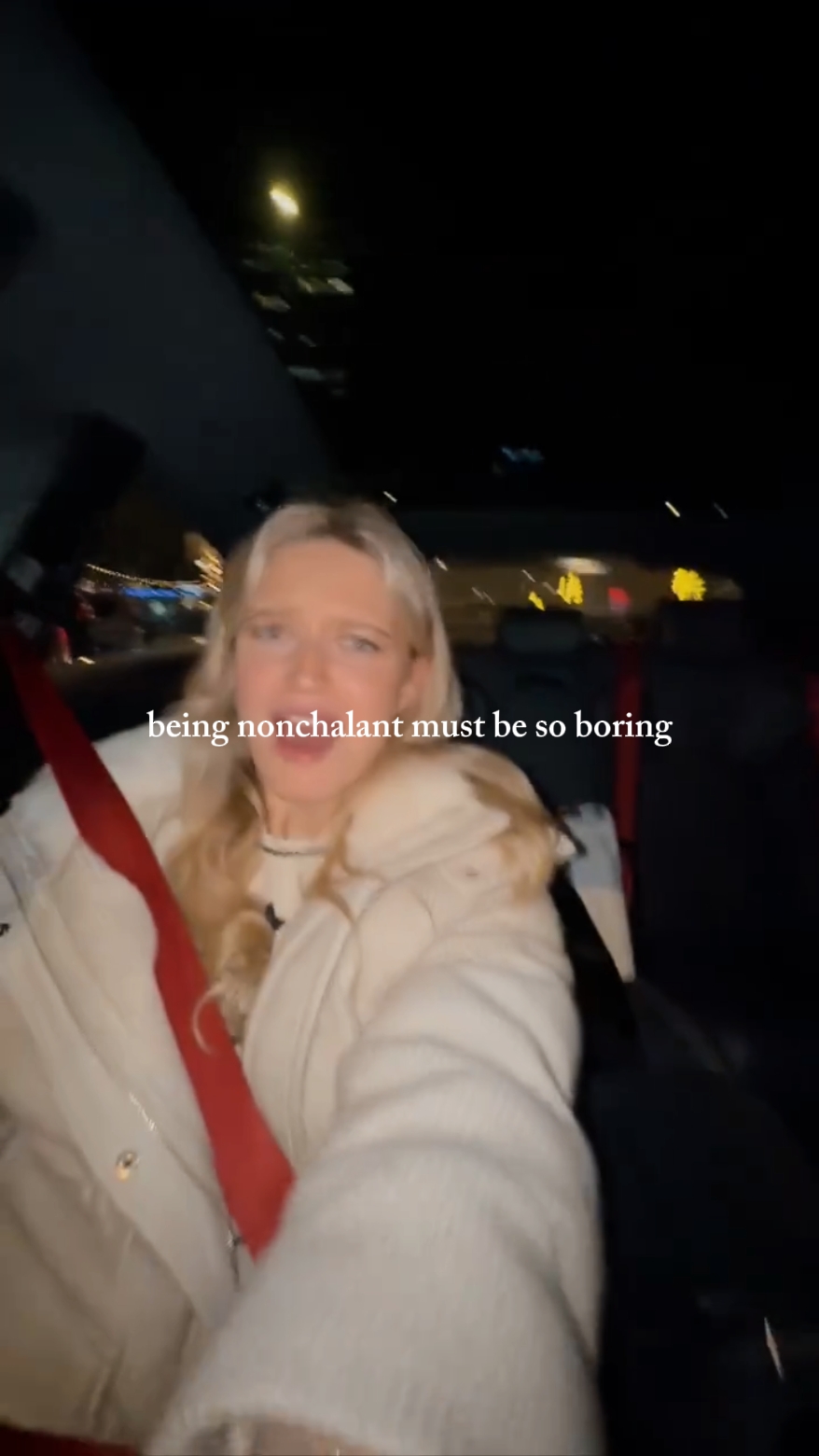 being nonchalant