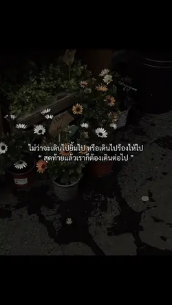 ชีวิตต้องเดินหน้าต่อ