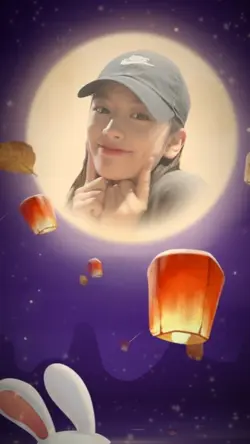 보름달 속 얼굴 합성🌝