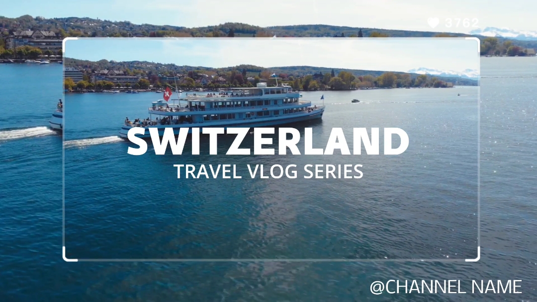Introdução de viagem do vlog