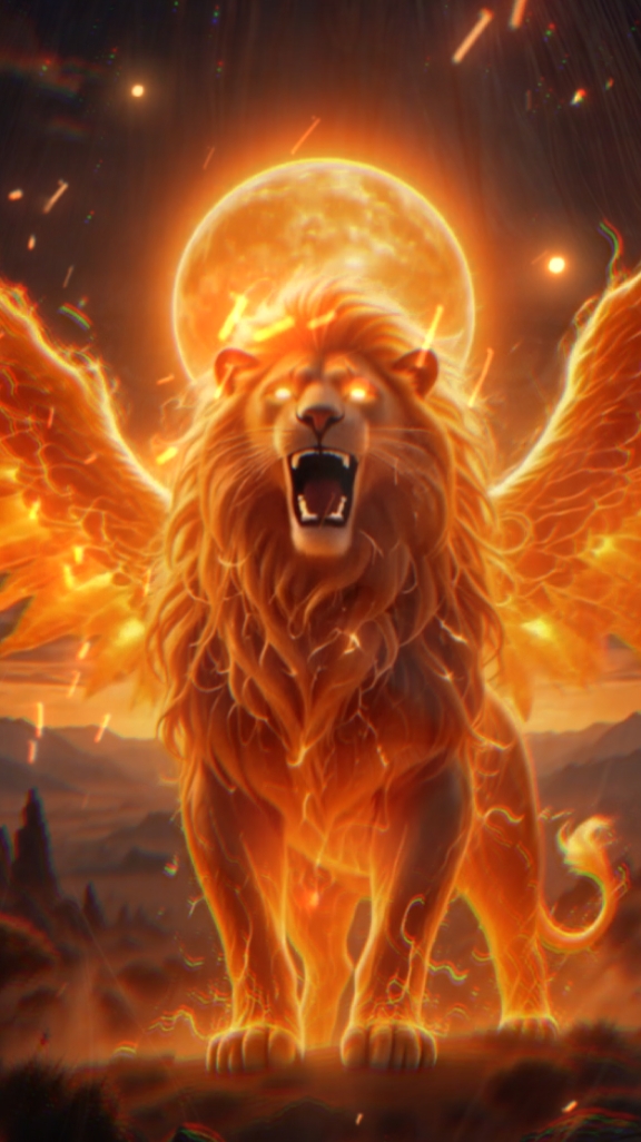 lion lune feu ai