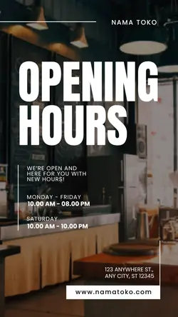 story : opening hour