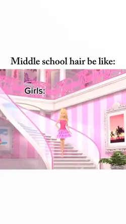 middle school hair