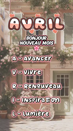 bonjour avril 2026