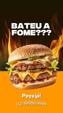 Bateu a fome?