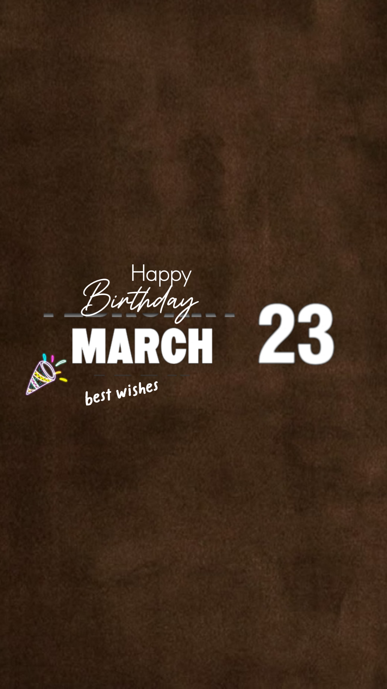 selamat ulang tahun 23 Maret