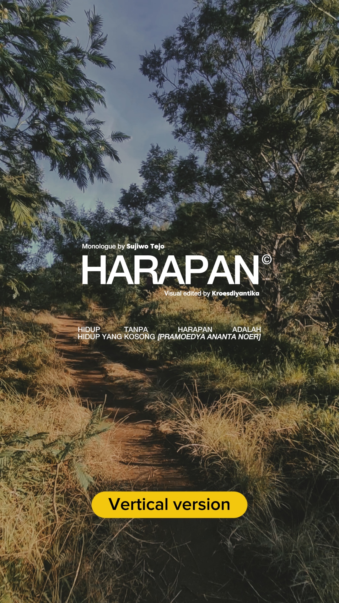Monolog: Harapan 🚀
