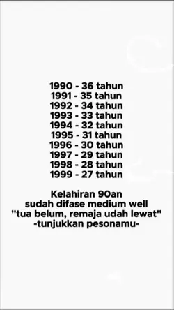 Kelahiran 90 an