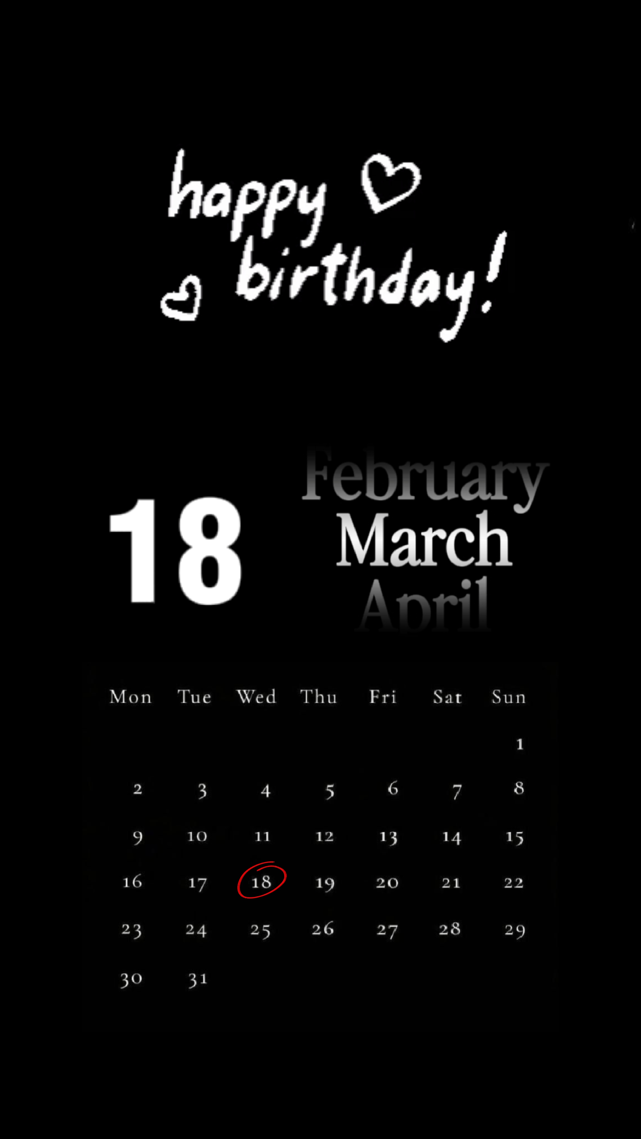 HBD 18 MARET 