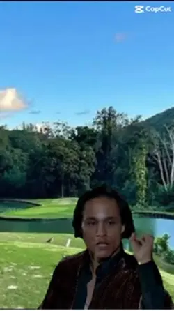 Lucky golf shot