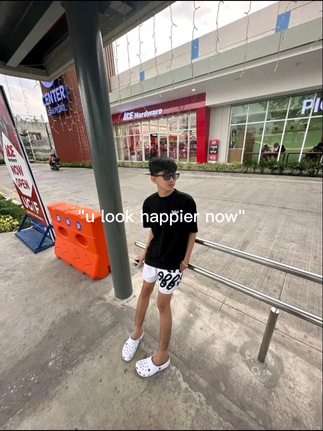 u look happier now