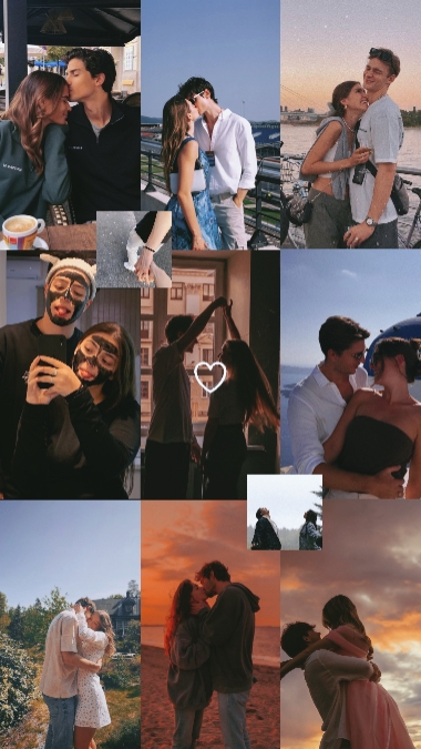 Couple grid collage