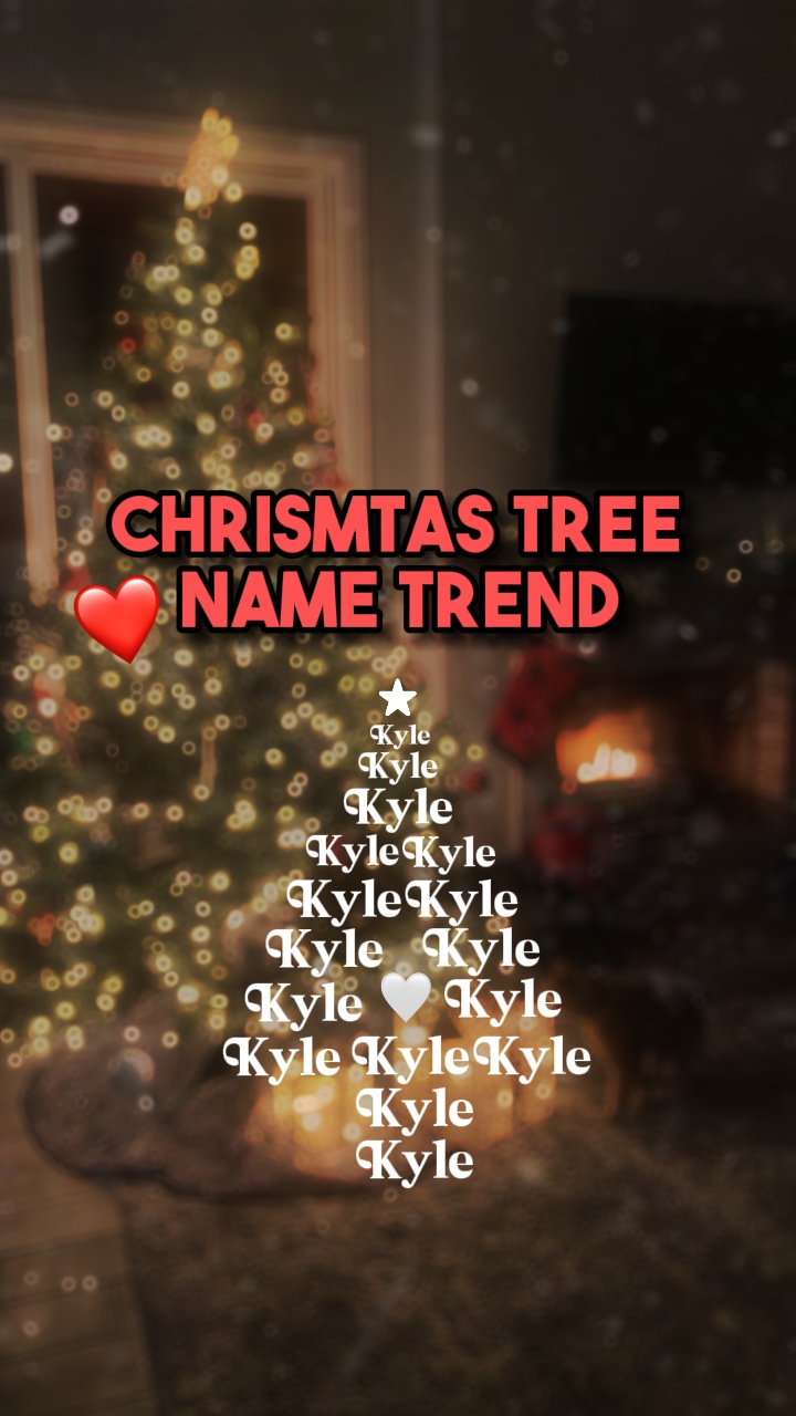 Nombre árbol de Navidad❤️