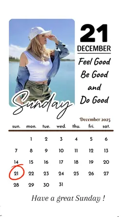 Sunday, December 21