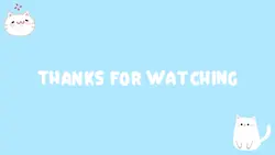 Blue Youtube Outro