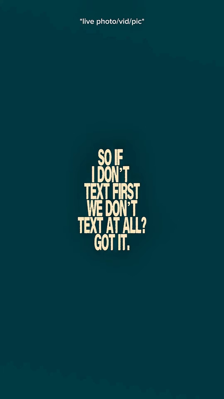 Text At all?