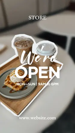 We are open