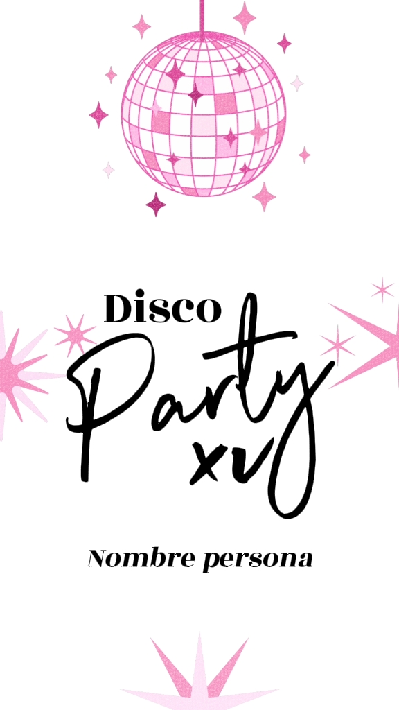 Invitación xv Disco