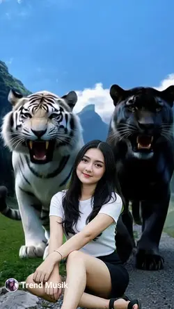 harimau putih& macan