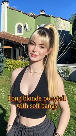 Long Blonde Ponytail