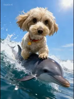 犬、海デビューしました🐬