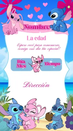 Invitación Stitch 