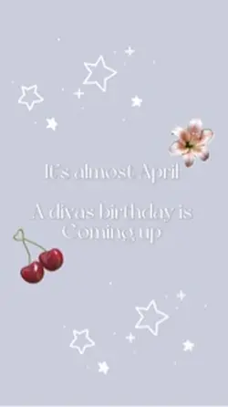 Upcoming birthday 
