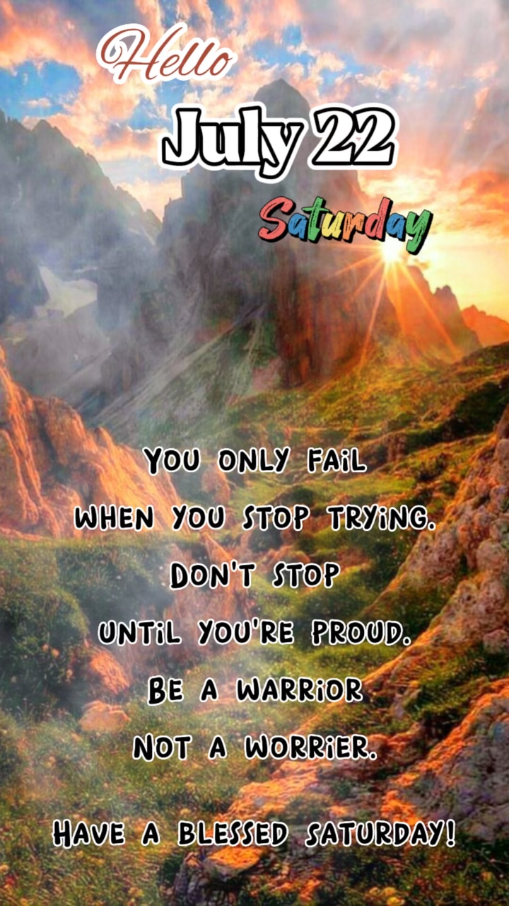 BE A WARRIOR