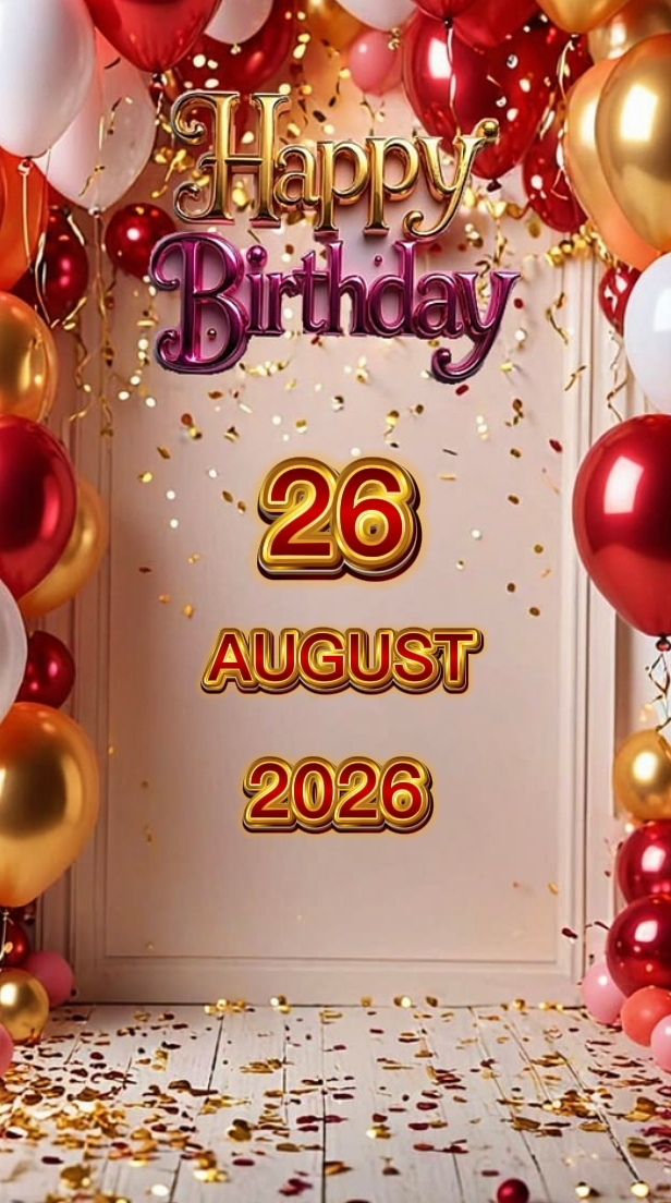Birthday 26 AUGUST 