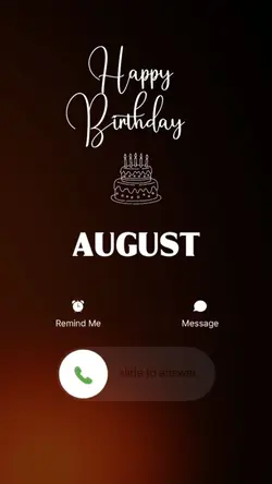 BIRTHDAY AUGUST 2026
