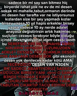adelet istiyoruz