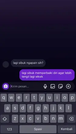 lagi sibuk ngapain