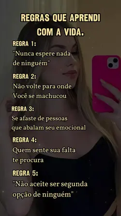 Regra que aprendi 