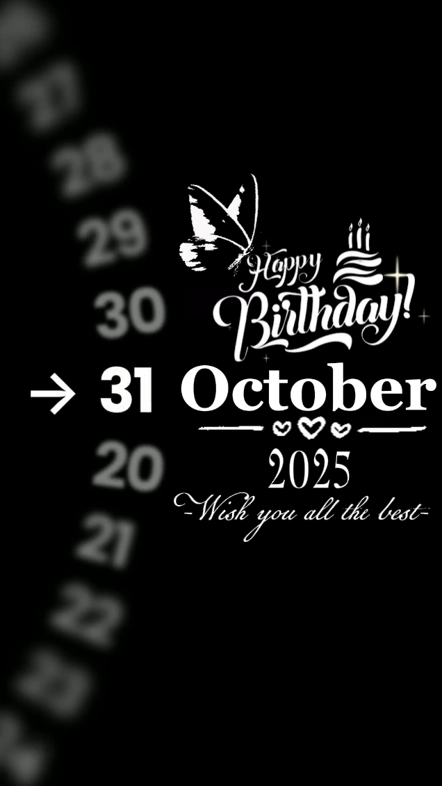 HBD 10월 31일