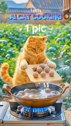 AI CAT COOKING 🥘 