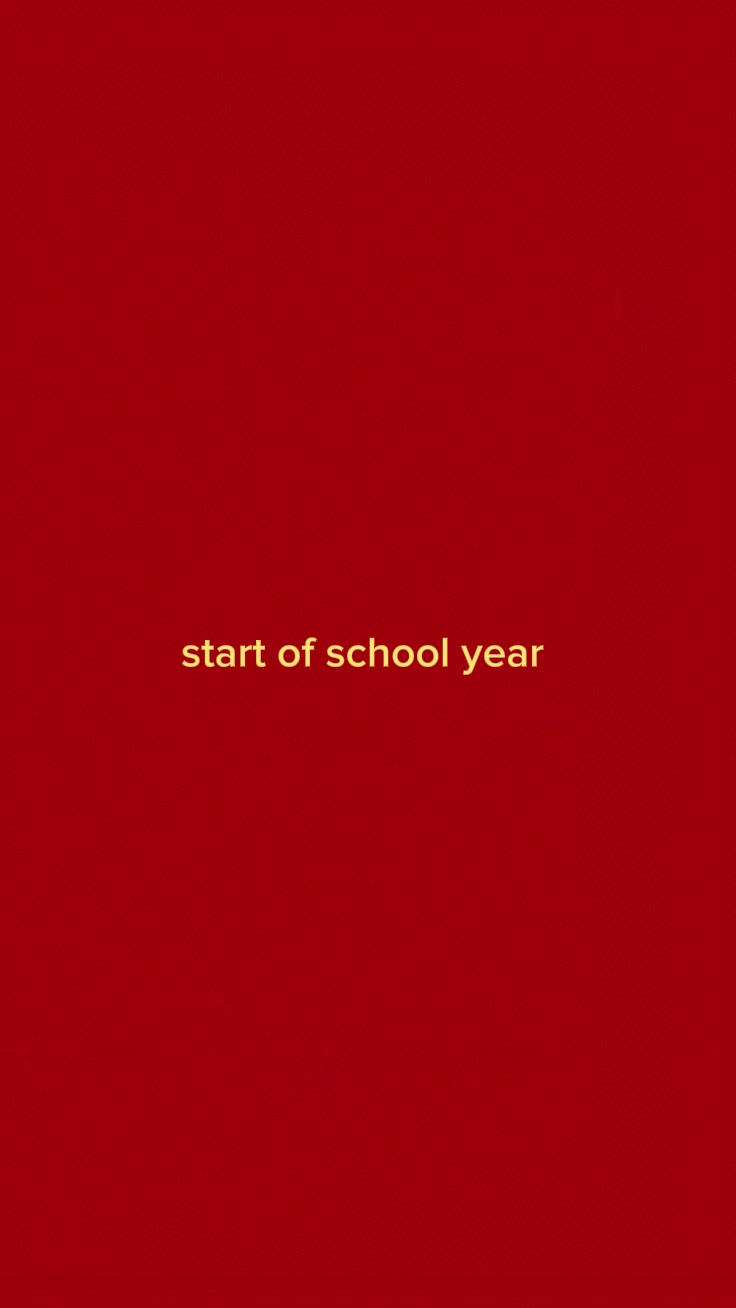 start of school year