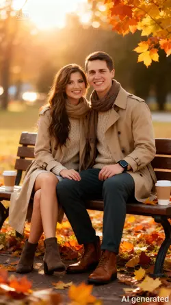 Autumn couple Ai