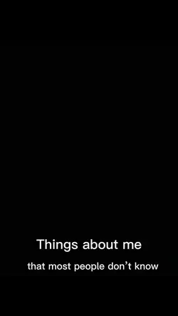 Things about me 