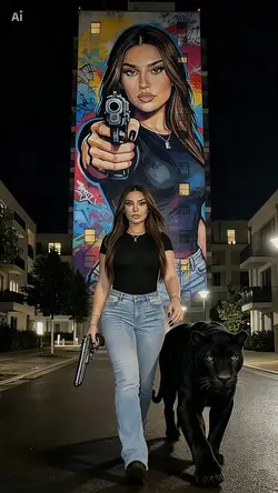 Graffiti panther